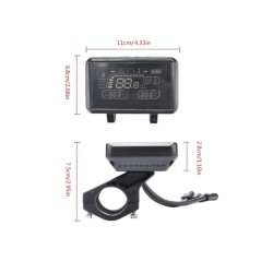 Ekraan või juhtpaneel Zwheeli, ZRino SE, ZRino Duo Max, iScooter iX3, iScooter, iX4  või sarnase tõukeratta jaoks  - 9 Ekraan võ