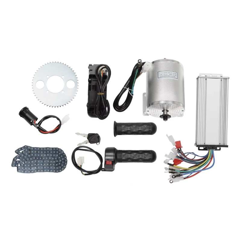 Kit moteur brushless (contrôleur, moteur, accélérateur) pour quad, scooter, vélo ou moto DIY 48-72v 3000w KROXNE - 1  